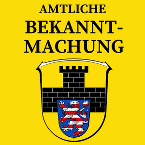 Amtliche Bekanntmachung 800x300
