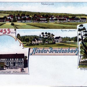Historische Postkarte Nieder-Breidenbach (Abbildung: Gruss-aus-Romrod.de)