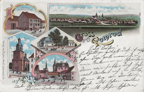 Historische Postkarte Romrod (Abbildung: Gruss-aus-Romrod.de)