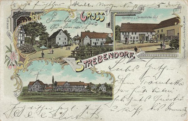 Historische Postkarte Romrod-Strebendorf (Abbildung: Gruss-aus-Romrod.de)