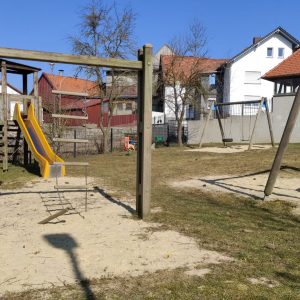 Strebendorf Spielplatz (März 2022, Foto: Melanie Merte)