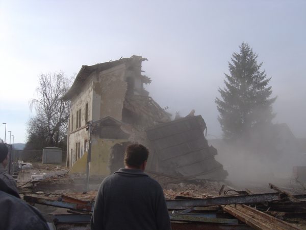 2009-02 - Abriss Bahnhof Romrod-Zell - 11