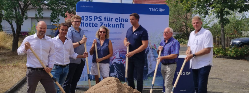 Symbolischer Spatenstich für Glasfaser-Ausbau in Romrod, 25. August 2022