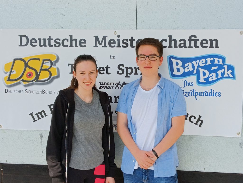 Daniela Schäfer & Bastian Wehr vom Schützenverein Ober Breidenbach bei den Deutschen Meisterschaften 2022