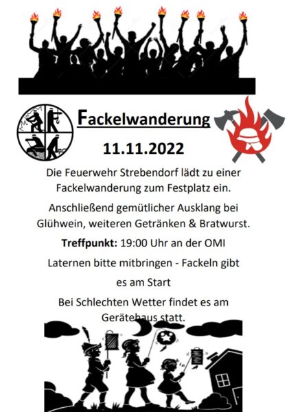 Fackelwanderung 11.11.2022 Strebendorf