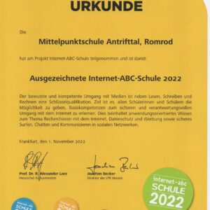 2022-11 - Romröder Grundschule als Internet-ABC-Schule ausgezeichnet - 03