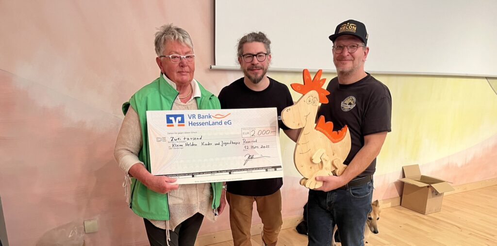 Heimbrauer sammelten 2000 Euro für Kinder- und Jugendhospiz Kleine Helden (HBCon, März 2023)