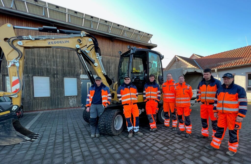 Neuer Mobilbagger für den Bauhof der Stadt Romrod (März 2023)