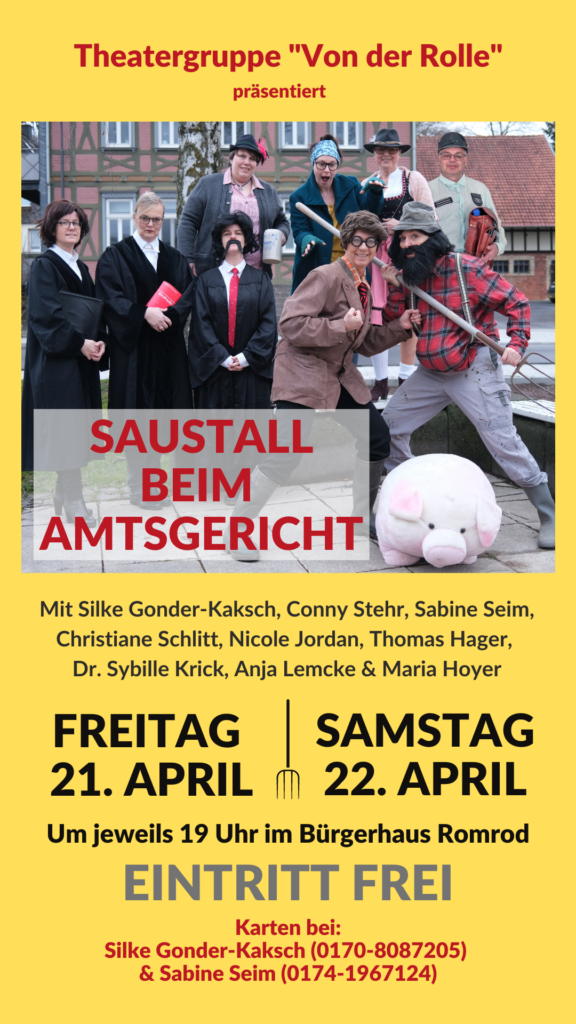Theatergruppe Romrod Von der Rolle - April 2023