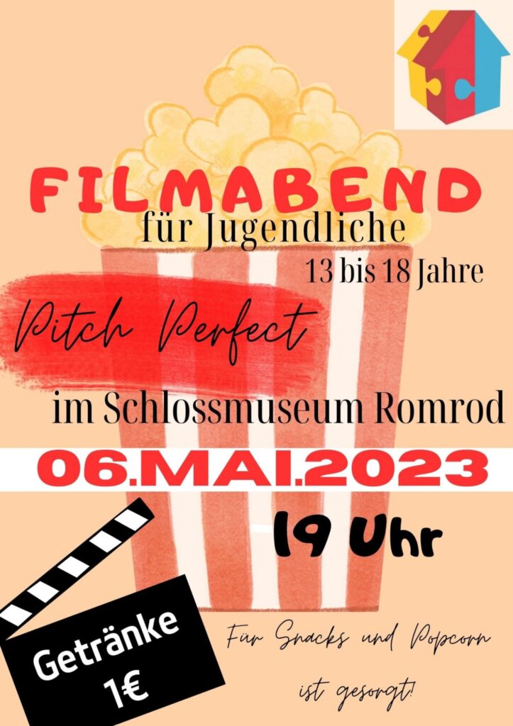Filmabend für Jugendliche in Romrod am 6. Mai 2023 - Pitch Perfect auf Leinwand