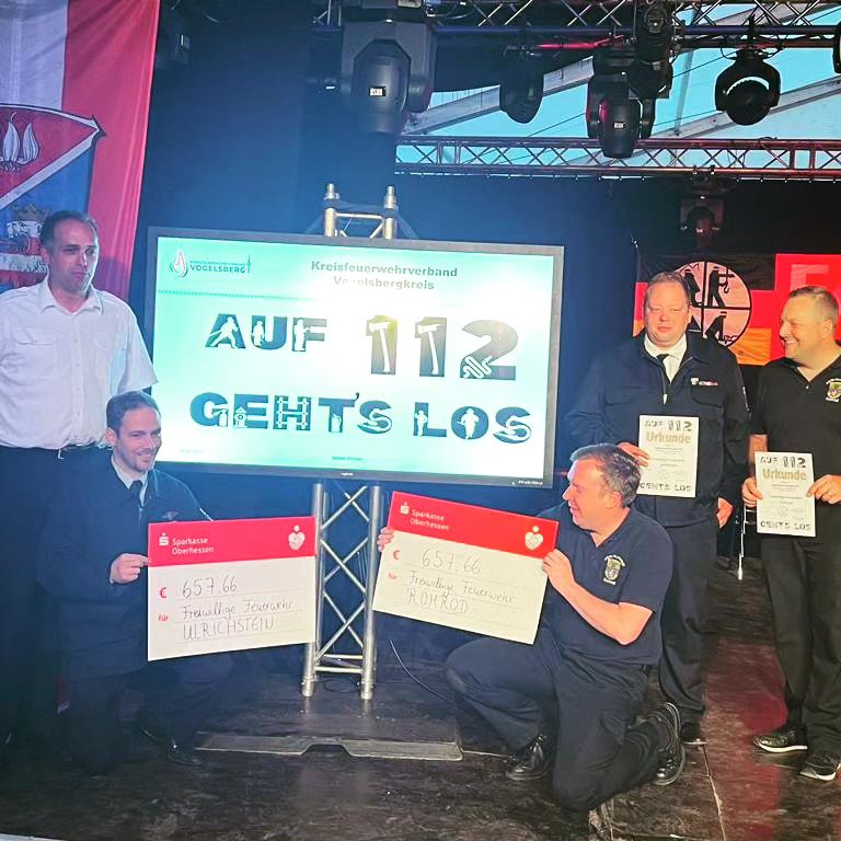 Feuerwehr Romrod gewinnt bei kreisweitem Ideenwettbewerb (Juni 2023)