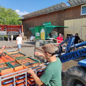 Schlossstadt Open Air Romrod 2023 - 01 - Mehr als 50 Helfer sorgten für den Aufbau