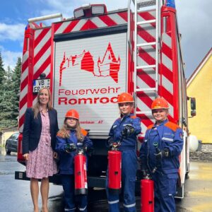 Landtagspräsidentin besucht Freiwillige Feuerwehr in Romrod (August 2023) - 1
