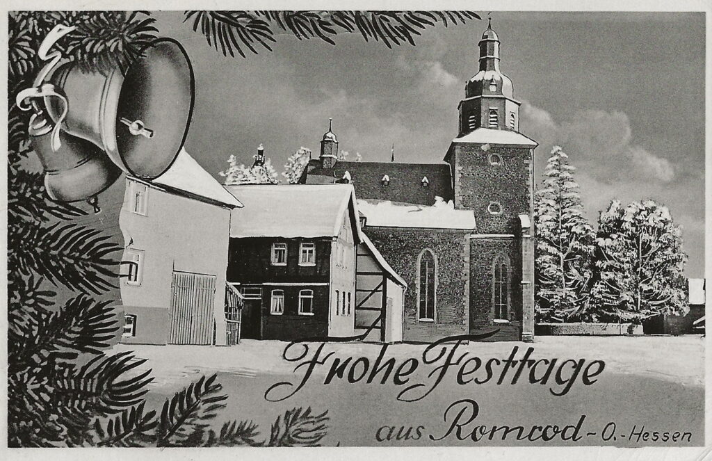 Ansichtskarte Frohe Festtage aus Romrod