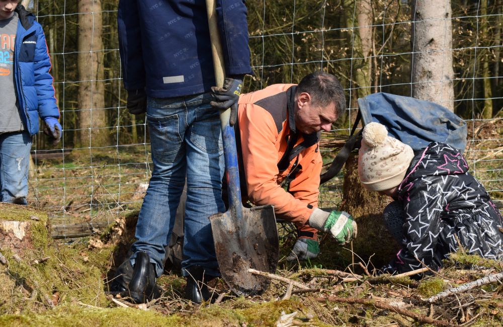 2024-03 - Forstamt Romrod pflanzt mit Schülerinnen und Schülern den Wald von morgen - 3