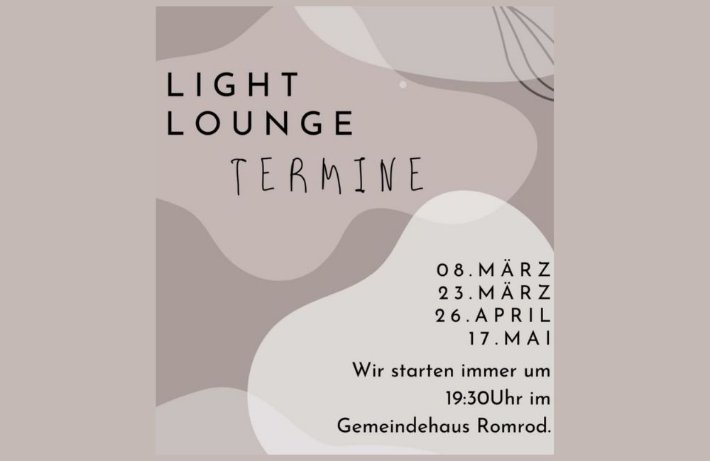 Light Lounge für Jugendliche im Gemeindehaus Romrod