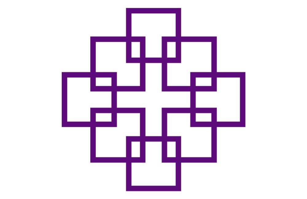 Logo der Evangelische Kirche in Hessen und Nassau (Facettenkreuz)