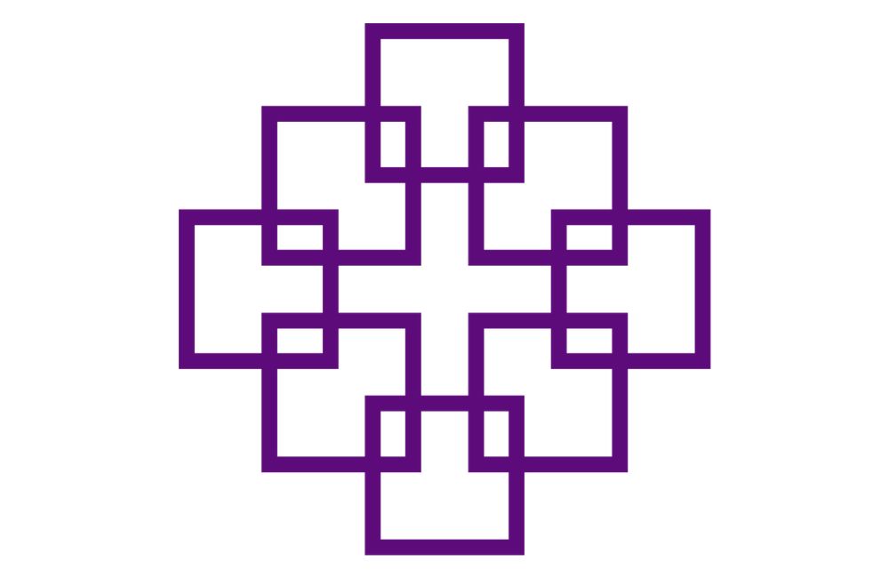 Logo der Evangelische Kirche in Hessen und Nassau (Facettenkreuz)