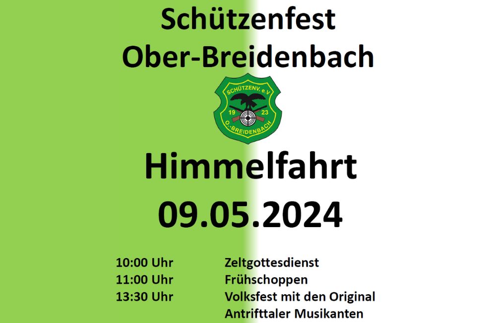 Schützenfest in Ober-Breidenbach an Himmelfahrt