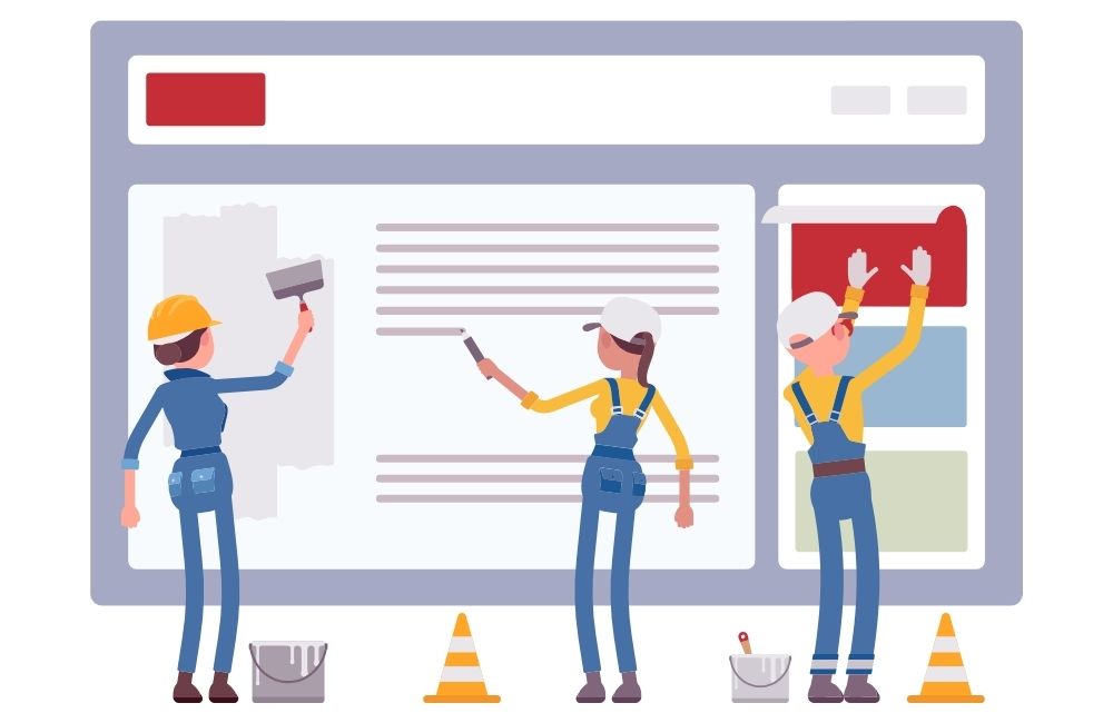 Wartungsarbeiten Updates Website
