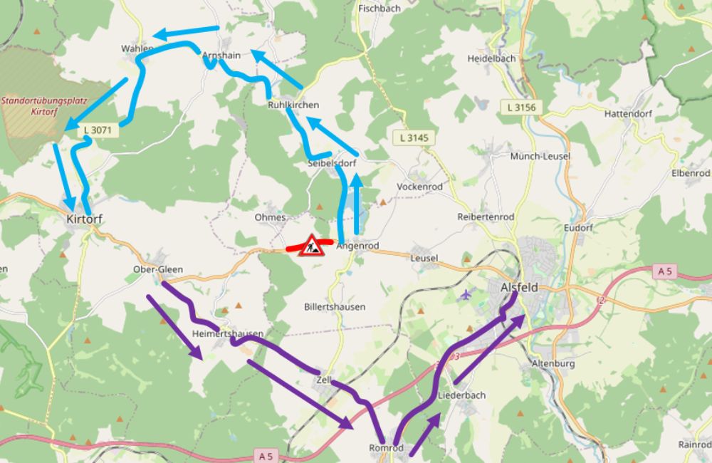 2025-03 - Erhöhtes Verkehrsaufkommen für Zell und Romrod Neue Straßenbauarbeiten rund um Angenrod