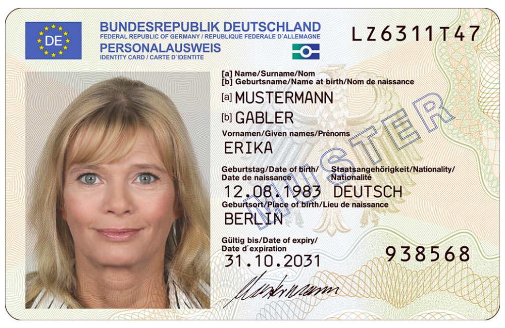 Personalausweis Erika Mustermann