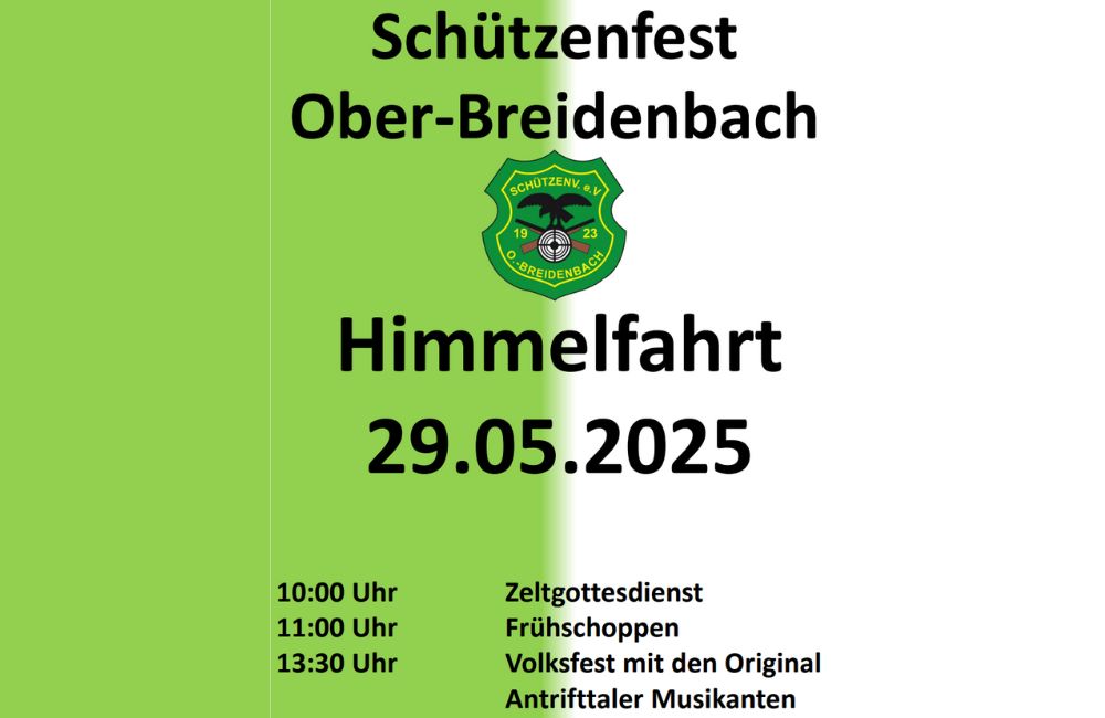 Schützenfest Ober-Breidenbach 2025