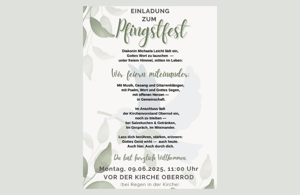 2025-05 - Pfingstfest Kirche Oberrod